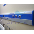 Medical gas panel for patient room wall bed head system